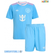 Camisa de time de futebol Inter Miami Lionel Messi #10 Replicas 3º Equipamento Infantil 2025-26 Manga Curta (+ Calças curtas)
